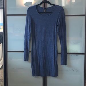 Blue long sleeve dress